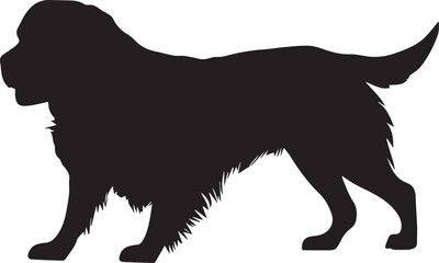 Golden Retriever Dog Vector silhouette