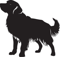 Golden Retriever Dog Vector silhouette