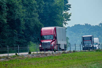 Trucks On A Tennessee Interstate
