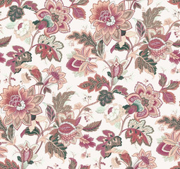 Seamless traditional Indian motif pattern 