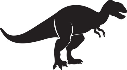 Dinosaur vector silhouette illustration 