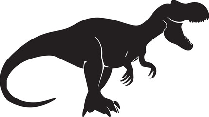 Dinosaur vector silhouette illustration 