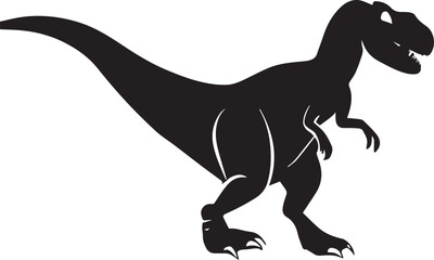 Dinosaur vector silhouette illustration 