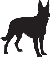 German Shepherd Vector silhouette