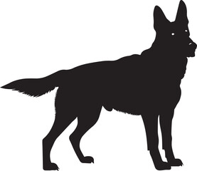 German Shepherd Vector silhouette