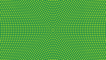 Green Circular Halftone Pattern Overlay