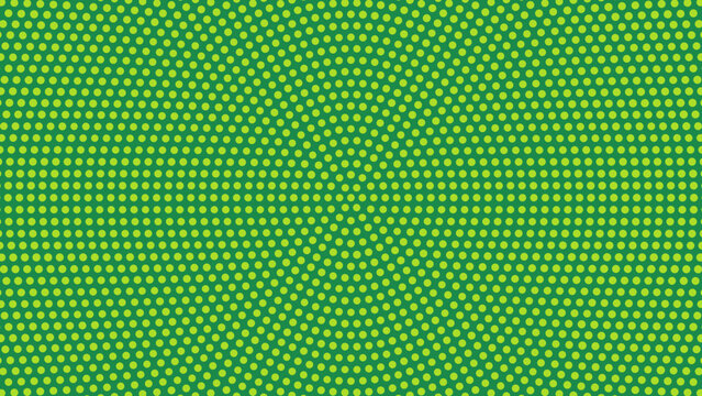 Green Circular Halftone Pattern Overlay
