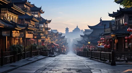 Fotobehang Chang'an Street, Panoramic View © Dushan