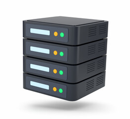 Data center service rack icon