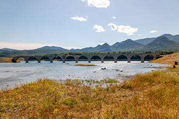 2019年9月のタウシュベツ川橋梁（北海道河東郡上士幌町）	