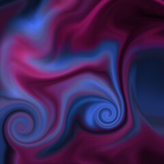 smooth illustration on white background wave swirl colorful
