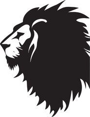 Lion vector silhouette, Big lion vector silhouette illustration