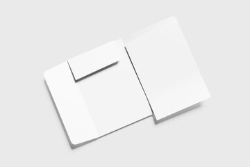A4 Folder Blank Mockup