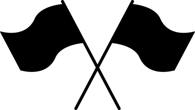 black and white nordic flag