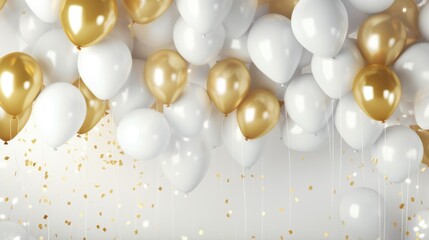 Celebration background with balloons. Festival, holiday, party or event backdrop with place for text