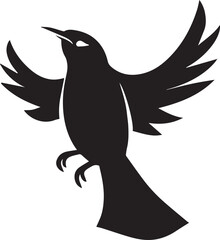 Bird Logo Vector silhouette, Bird icon vector illustration