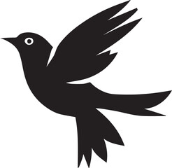 Obraz premium Bird Logo Vector silhouette, Bird icon vector illustration