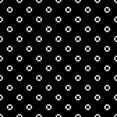 Black and white seamless pattern texture. Greyscale ornamental graphic design. Mosaic ornaments. Pattern template. Vector illustration. EPS10.