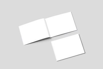 A4 Magazine Landscape Blank Mockup
