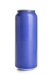 Can of fresh soda isolated on white background