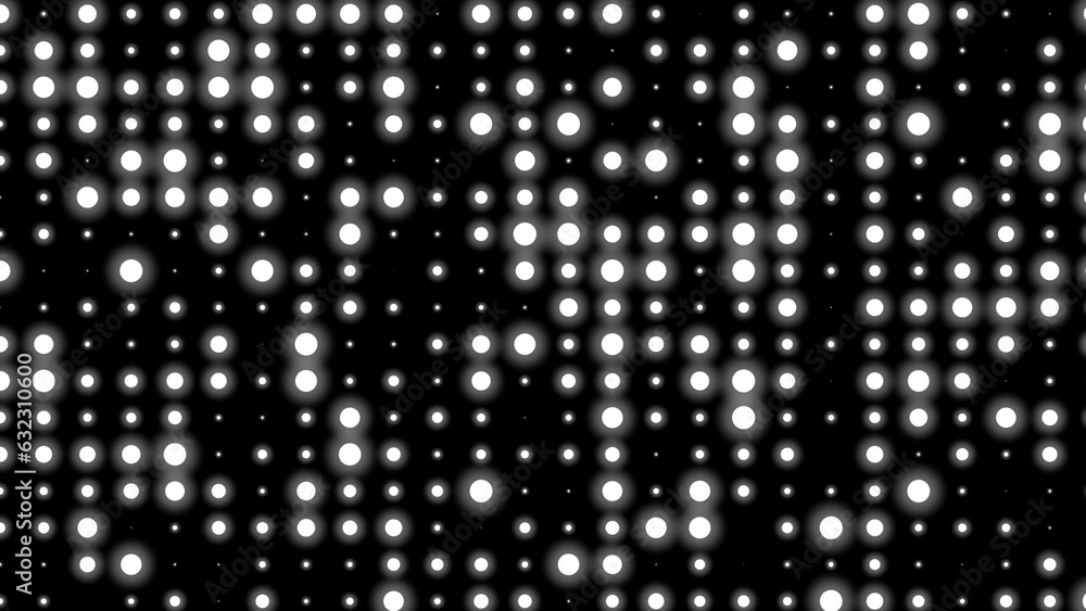 Poster dot white black pattern gradient texture background. abstract technology big data digital background