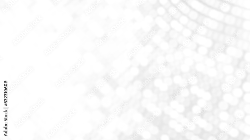 Poster dot white gray wave light technology texture background. abstract big data digital concept. 3d rende