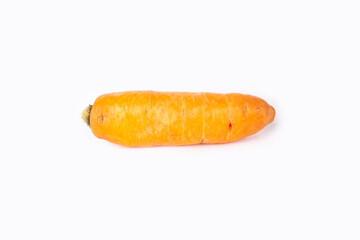 fresh carrot isolated on white background