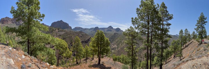 Panorama Landschaft auf der Insel Gran Canaria