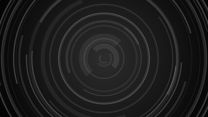 Circle black gray technology Hi-tech  dark background. Abstract graphic digital future concept design.