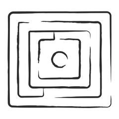 Vector hand drawn Maze illustration