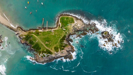 Florianopolis, Arma&ccedil;&atilde;o beach, aerial view. Santa Catarina.