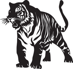 Tiger Vector silhouette