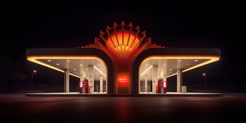 petrol pump, generative Ai