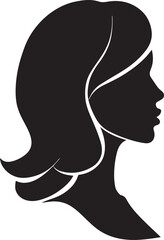 Women Profile vector silhouette illustration
