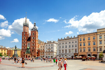 Marienkirche, Krakau, Polen  - obrazy, fototapety, plakaty
