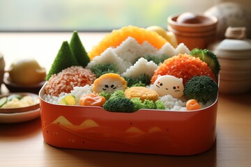 Bento kawaii para niños, almuerzo tipico japones para niños, onigiris de atún en bento estilo...