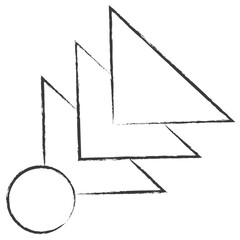 Vector hand drawn Abstract Shapes illustration