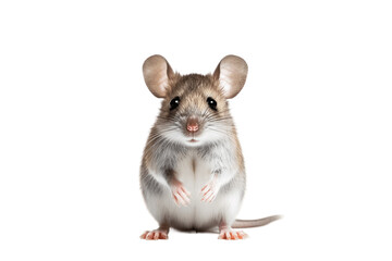 African Long-tailed Mouse isolated on transparent background.