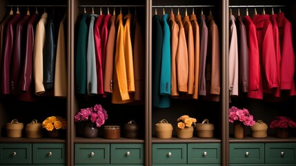 Colorful Closet: Jackets and Shirts Galore