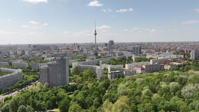 Berlin Aerial Drone Skyline Mitte