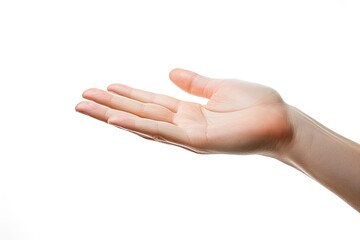 Fototapeta premium A person reaching out to touch an object created with Generative AI technology