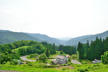 しらくら展望台からの眺望（山形県）