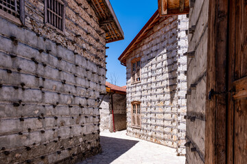 Historical buttoned houses in Ibradi district of Antalya