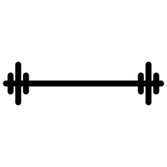 Barbell Weight Vector Illustration