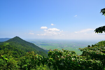Fototapeta premium 弥彦山山頂からの眺め（新潟県）