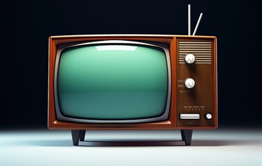 vintage television model, generative ai