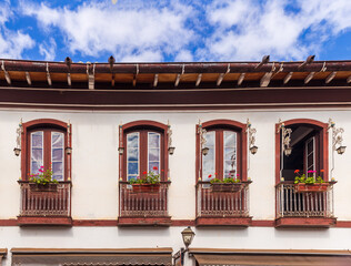 Fototapeta na wymiar Balcony of the Dona Lucinha mansion
