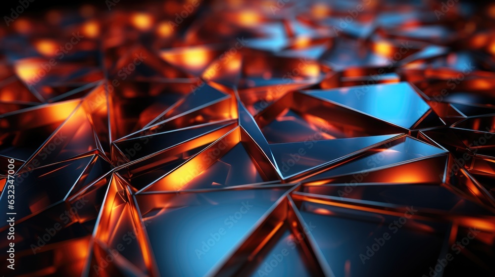 Poster a close up of a bunch of shiny objects. digital image.