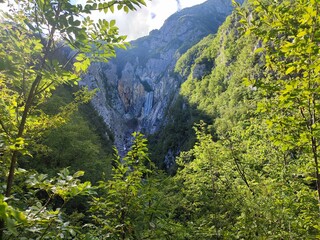 Boca Waterfall, Julian Alps, Slovenia