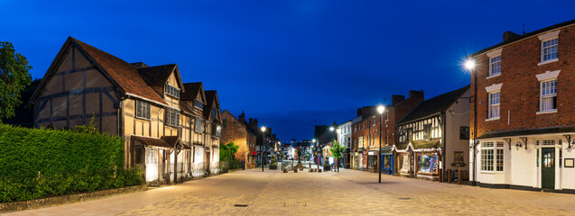 William Shakespeares birthplace place on Henley street in Stratford upon Avon in England, United...